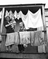 Wife and children of a miner. Pursglove, on Scott's Run, West Virginia, September 1938